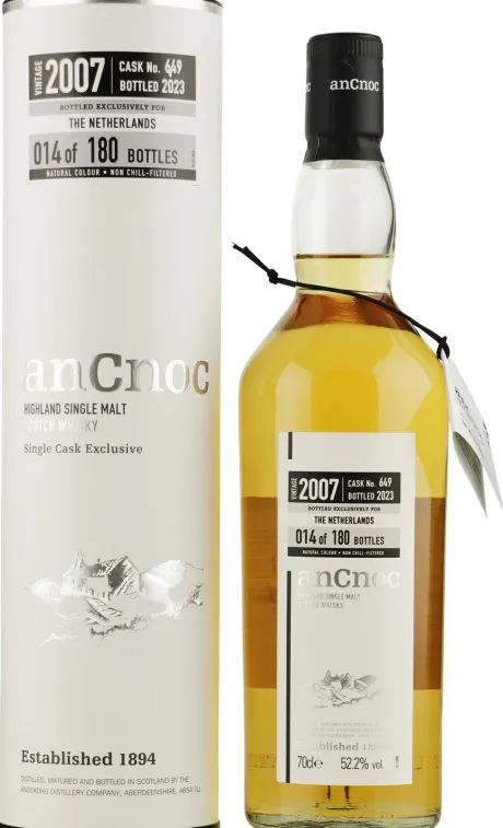 Malt|Mars Ancnoc 15 Years 2007 Single Cask Netherlands Cask Strength