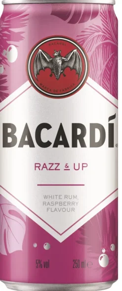 Blik|Mixdranken|Bacardi Bacardí Razz & Up