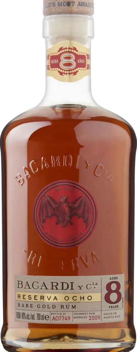 Rum|Bruine Rum|Bacardi Bacardí Reserva Ocho