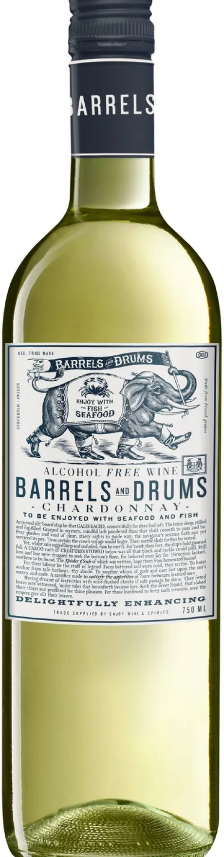 Alcoholvrij Aanbiedingen|Alcoholvrije Wijn|Barrels & Drums Barrels and Drums Chardonnay