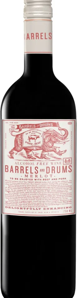 Alcoholvrije Wijn|Alcoholvrije Wijn|Barrels & Drums Barrels and Drums Merlot