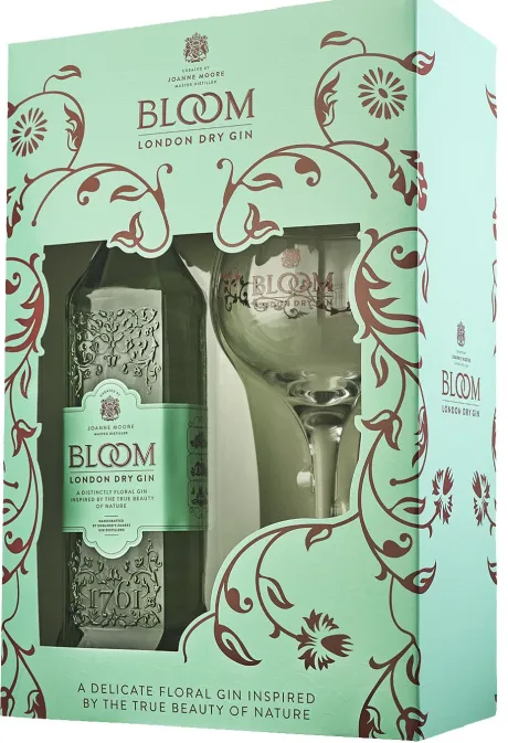 Gin|Gin|Bloom London Dry Gin Cadeaupakket met Coppa glas