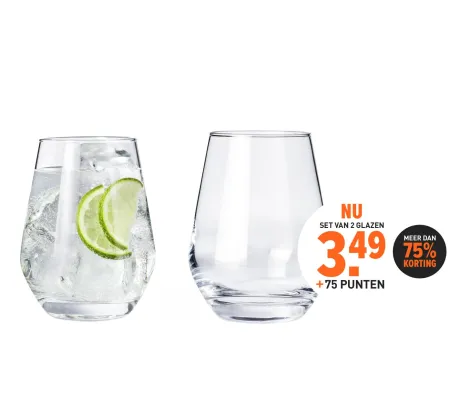 Whiskyglazen|Chef & Sommelier Chef & Sommelier Tumblerglazen (38 cl) - set van 2