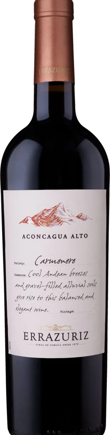 Rode Wijn|Errazuriz Aconcagua Alto Carmenère