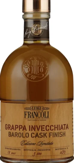Grappa|Cognac|Francoli Grappa Barolo Cask Finish
