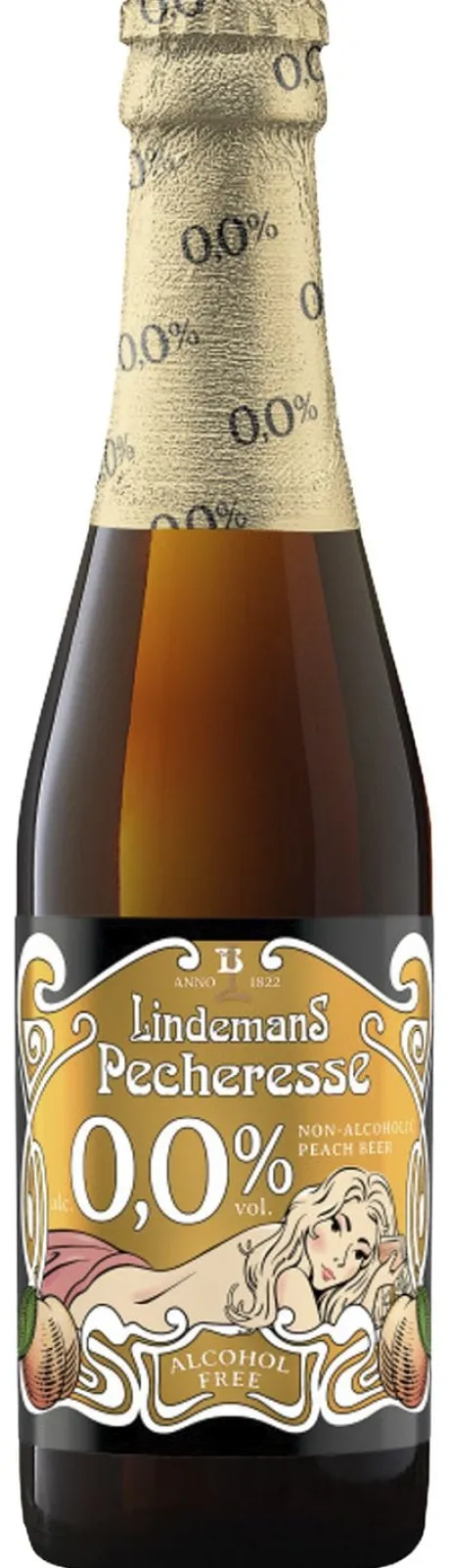 Alcoholvrij Bier|Alcoholvrije Bier|Lindemans Pecheresse 0.0
