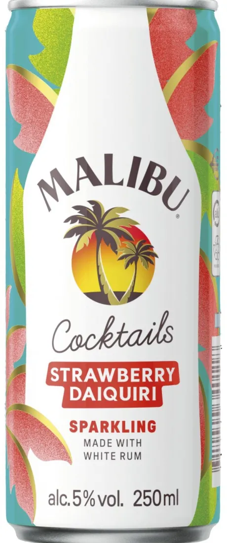 Blik|Mixdranken|Bacardi Malibu Strawberry Daiquiri
