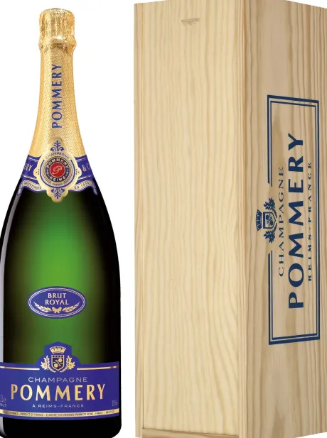 Champagne|Mousserend|Pommery Brut Royal Magnum in Kist