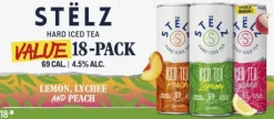 Blik|Mixdranken|ST&Euml;LZ STËLZ Hard Iced Tea Lemon, Lychee & Peach 18-pack