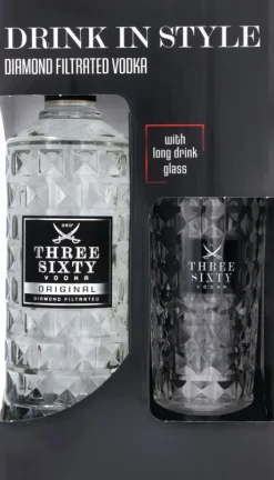 Wodka|Wodka|Three-Sixty Three Sixty Vodka Cadeauverpakking
