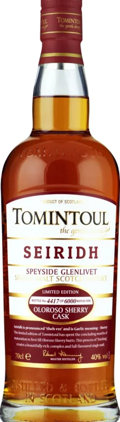 Malt|Tomintoul Seiridh Oloroso Sherry Finish
