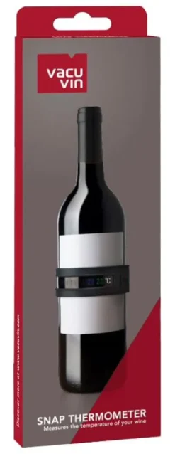 Wijn Accessoires|Vacu Vin Vacu Vin Snap Thermometer Grijs