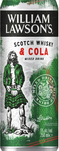 Blik|Mixdranken|William Lawson's William Lawson's Cola 5%