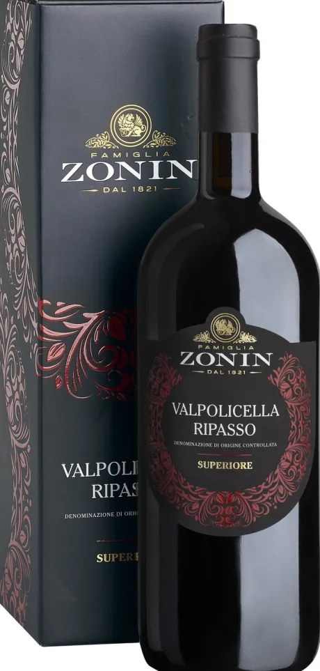 Rode Wijn|Zonin Valpolicella Ripasso Magnum Cadeauverpakking