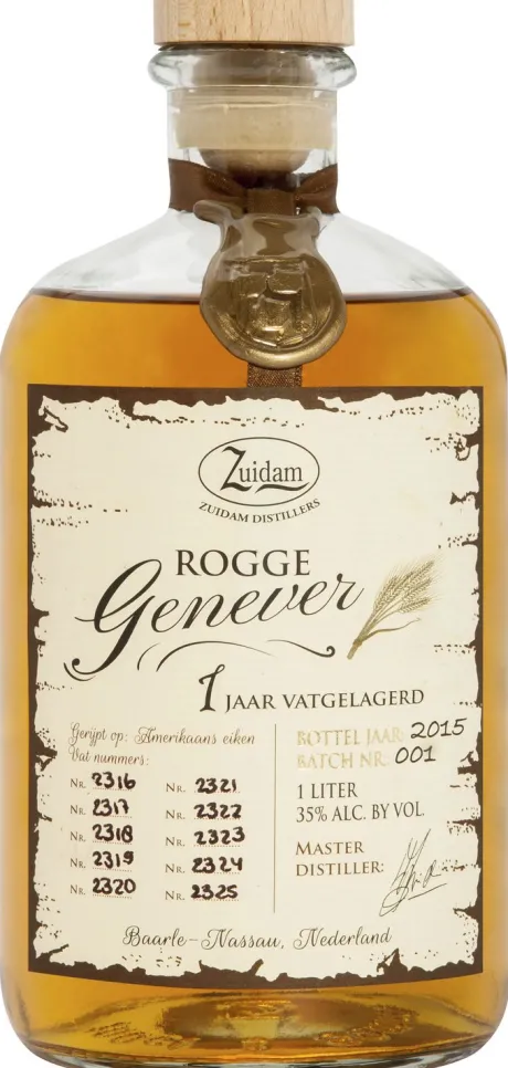 Jenever|Zuidam Rogge Genever 1 Year
